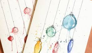 And now, this is actually the very first image: Coole Weihnachtskarten Malen Mit Aquarell Tolle Ideen Fur Eine Diy Weihnachtskarte Freshouse