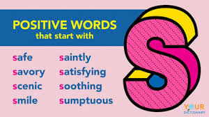 In german, the letter ß is known as the eszett or scharfes (sharp) s. Positive Words That Start With S