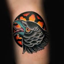 Black And White Eagle Chest Tattoo 100 Crow Tattoo Designs For Men Black Bird Ink Ideas Crow Tattoo Design Tattoo Designs Crow Tattoo
