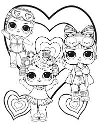 Dzieci znajdą tutaj swoje ulubione lalki l.o.l, które pokolorują według własnej wyobraźni. Lol Doll Coloring Pages Artofit