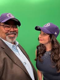 Celebrating Erie pride! Meteorologist Kelly Roland doesn't like how I take  selfies! Little does she know I was texting before she got her name! LOL We  will be working through the game