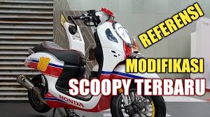 Kumpulan modifikasi mio gt warna putih youtube 17 09 2019 menampilkan kumpulan gambar gambar modifikasi mio gt berwarna putih. Review Modifikasi Honda Scoopy Terbaru Ada Tema Bang Jago Ala Caferacer Elangjalanan Net