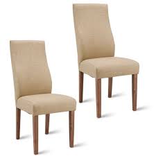 Costway Set Of 2 Dining Chairs Fabric Upholstered High Back Armless Home Furniture Cosas Para Comprar Compras Cosas
