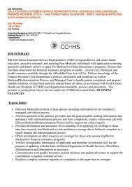 Interact with customers to provide basic or scripted information in response to routine inquiries about products and services. Job Description Call Center Customer Service Representative Bilingual English Polish Printable Pdf Download