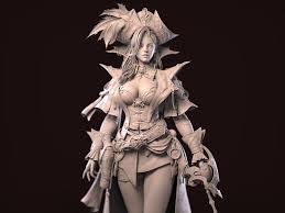 Artstation Pirate Wip Yxgz Zbrush 3d Model Character Illustration Character Design