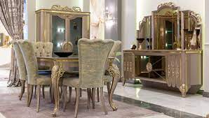 At furniture.com, you'll find a wide variety of styles to buy at affordable prices. Casa Padrino Luxury Baroque Dining Room Set Green Gold Gray 1 Dining Table 6 Dining Chairs Magnificent Dining Room Furniture In Baroque Style Luxury Quality