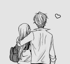 Anime Black And White Couple Drawings Pin By Jeshika Sth On Couples Cute Couple Drawings Couple Drawings Romantic Anime