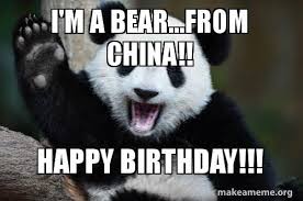 Birthday Party Happy Birthday Panda Meme