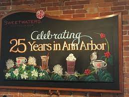 Chalk Board For Sweetwaters Coffee Tea W Washington Ann Arbor Mi 25th Anniversary Chalkboard Quote Art Chalkboard Chalk
