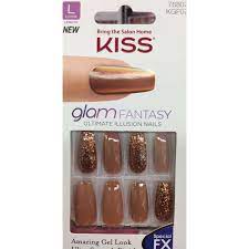 Kiss Glam Fantasy Nails Kgf07 Long Length Design Nails W Adhesive Tabs Glue Ebay Fantasy Nails Nails Cute Gel Nails