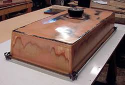 wet casting an apron front sink without