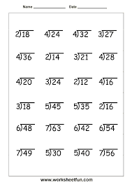 Division 4 Worksheets Free Printable Math Worksheets Printable Math Worksheets Division Worksheets