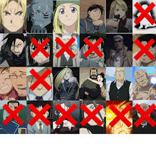 King Bradley has been eliminated! FMA: Elimination Game ROUND 13. Vote out  your least favourite character. : rFullmetalAlchemist