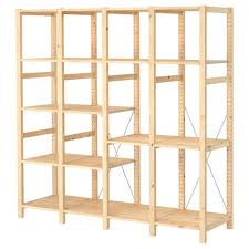 Ivar 2 Secciones Baldas Pino 174x50x226 Cm Ikea In 2020 Shelving Unit Metal Shelving Units Shelving