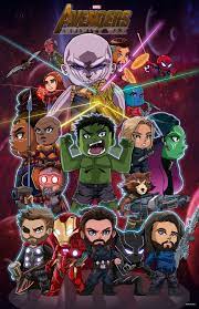 Chibi Avengers Infinity War By Https Www Deviantart Com Fantasiesandfathoms On Deviantart Avengers Cartoon Avengers Drawings Chibi Marvel