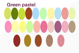 And then there is the pastel color palette. Procreate Color Palette Green Pastel Brushespack