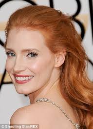 Jessica Chastain sports hot new blonde hairdo... but it's only a wig for  role in new film