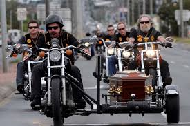 Looking for the best funeral company providers in adelaide? Bandido Bikie Gang Members Form A Procession For The Funeral Of Ross Rosco Brand Abc News Australian Broadcasting Corporation