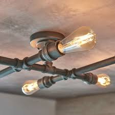 Great savings & free delivery / collection on many items. Industrial Pipe Semi Flush Ceiling Light Lightbox