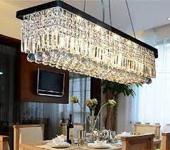 Luxury New Modern K9 Crystal Pendant Light Ceiling Lamp Chandelier Lighting Ebay In 2021 Modern Lighting Chandeliers Dining Room Chandelier Rectangular Chandelier