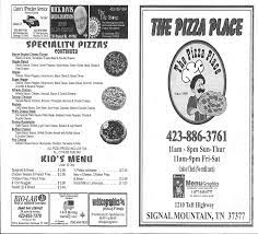The pizza place signal mountain. Pizza Place Menu Menu For Pizza Place Signal Mountain Chattanooga