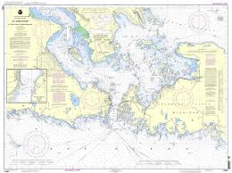 Noaa Nautical Chart 14882 St Mars River Detour Passage