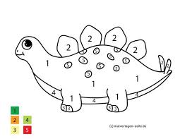 Malen Nach Zahlen Dinosaurier Kostenlose Ausmalbilder