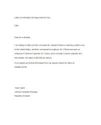 40 Proof Of Employment Letters Verification Forms Templates Samples Free Template Downloads