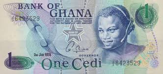 Ghana One Cedi Banknote 1976 Notas
