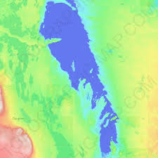 M., wird gespeist durch den saskatchewan , den kleinen saskatchewan oder dauphin aus dem manitobasee. Topografische Karte Winnipegsee Hohe Relief