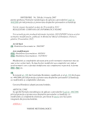 Accesa o colecție de spețe, vizualiza textele modificate, imprima, exporta în formate ca doc sau pdf, accesa normele de aplicare în act. Http Www Mmanpis Ro Wp Content Uploads 2020 02 Hg 268 2007 Pdf