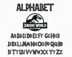 Check spelling or type a new query. Jurassic World Font Svg Dxf This Is An Instant Digital Download File You Will Get The Files In 52 Svg 52 D Jurassic World Jurassic Jurassic World Dinosaurs