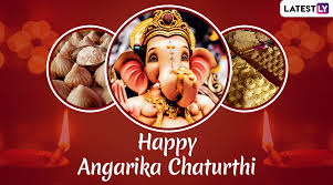This auspicious event is observed in bhadra month in hindu calendar or in the mid august to september in gregorian calendar. Angarki Sankashti Chaturthi 2019 Messages Whatsapp Stickers Sms Ganpati Gif Images Quotes And Greetings To Wish On The Day Dedicated To Lord Ganesha Latestly