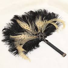 Gorgeous bouquet arrangements and custom bouquets were created to compliment each gatsby bridal look. Buy Babeyond Vintage Bridal Feather Bouquet 1920s Ostrich Feather Fan Crystal Bridesmaid Bouquet 20s Gatsby Wedding Bouquet Flapper Accessories Black Online In Indonesia B07q4bnz87