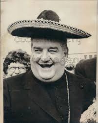 1971 John Cardinal Wright Wears Sombrero in San Antonio Texas Press Photo