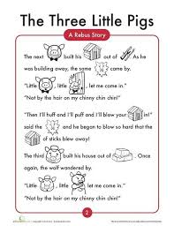 Not By The Hair Of My Chinny Chin Chin Song 3 Little Pigs English Worksheets English Stories For Kids Little Pigs English Worksheets For Kids