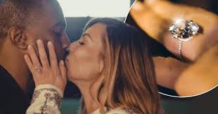 But kanye west proudly shows his off in prague. Kim Kardashian Gets Sentimental As She Shares The Moment Hubby Kanye West Proposed With 15 Carat Diamond Ring Irish Mirror Online