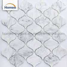 Tile is no exception to the rule. Lantern Glossy Carrara White Polish Marble Water Jet Arabesque Mosaic Tile China Building Material Wall Tile Made In China Com