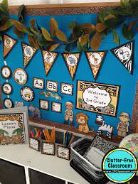 From impressively decorated doors to crafty bulletin boards to cozy reading nooks, classrooms have come a long way from the dusty chalkboards and creaky choose between themes like jungle adventure, construction zone, and beach party. Jungle Safari Themed Classroom Ideas Printable Classroom Decorations Clutter Free Classroom By Jodi Durgin