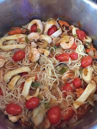 Espaguete Com Frutos Do Mar Espaguete Frutas