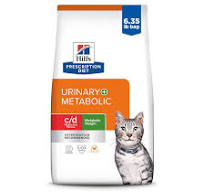 Hill's comida para gatos sabor pollo para dieta prescripta con tratamiento  urinario, 6.35 lb.