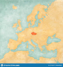 Prag (huvudstad), brno, ostrava, plzeň och liberec. Oversikt Av Europa Tjeckien Stock Illustrationer Illustration Av Kryddig Bakgrund 127154747