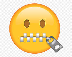 A yellow face with simple, open eyes and a flat, closed mouth. Download Zipper Mouth Face Emoji Free Emoji Images Zipper Mouth Emoji Hd Png Download Vhv