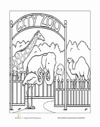 These 21 coloring pages give your child a chance to take the tour. Paint The Town Zoo Worksheet Education Com