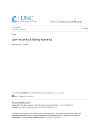 Liberty's Limits & Editing Humanity