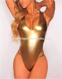 Bar these and ambrosio's hoop earrings, bracelets, and necklace, the look is bare. New Arrival Sexy Shiny Gold Black Leather Sequins Bikini Thong Women S Shaping Swimsuit Buy Thong Swimsuit Women S Shaping Swimsuit Thong One Piece Swimsuit Product On Alibaba Com