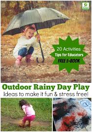 Both outdoor and indoor games. 20 Easy Ideas To Encourage Outdoor Rainy Day Play Free E Book Available