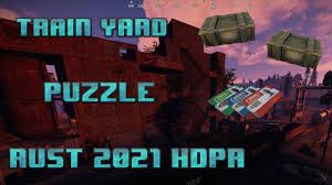 (june 8 2018) how to do the trainyard monument puzzle and get. Rust Train Yard Puzzle Rust 2021 Hdrp Youtube