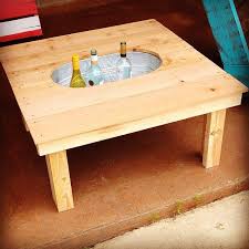 14 Diy Projects That Will Make You Want To Go Outside Diy Patio Table Diy Outdoor Table Diy Cooler