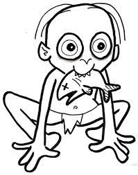 Click the gollum coloring pages to view printable version or color it online (compatible with ipad and android tablets). Funny Gollum Coloring Page Free Printable Coloring Pages For Kids